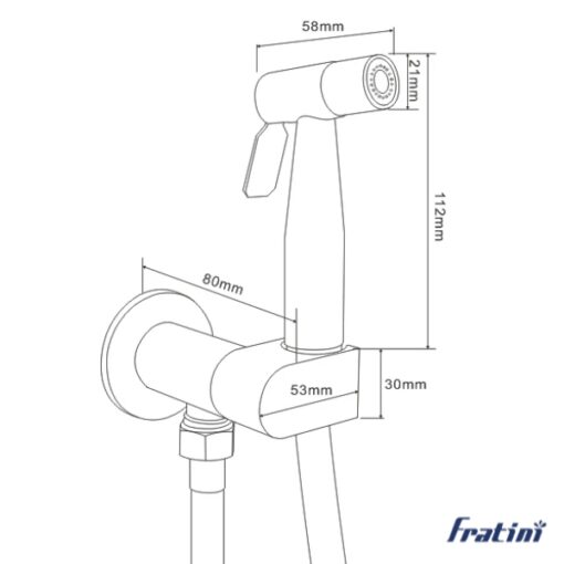 vòi Xịt Fratini 39041531 Anti-Twist