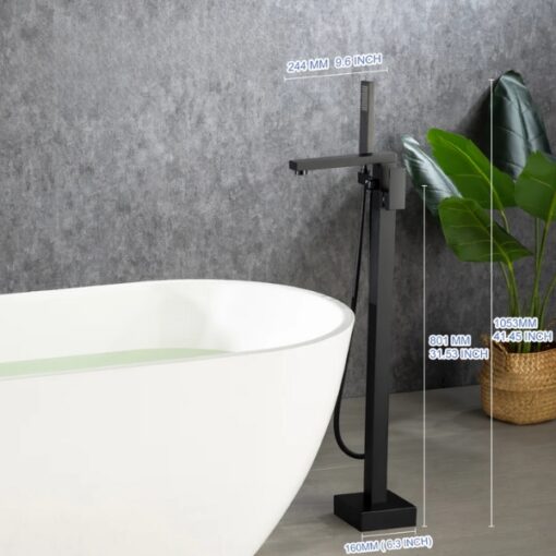 Vòi xả bồn tắm Fratini 39050806BK