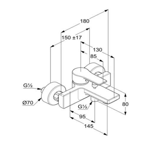 Bộ trộn sen tắm KLUDI ZENTA SL 486700565 - Ảnh 3