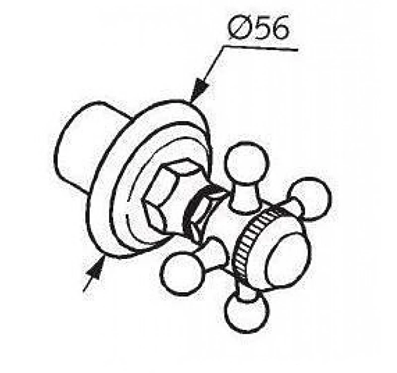 Bộ van khóa âm tường KLUDI ADLON 518034520/29809 - Ảnh 3