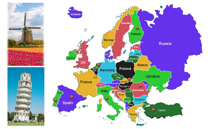Châu Âu bao gồm những nước nào?