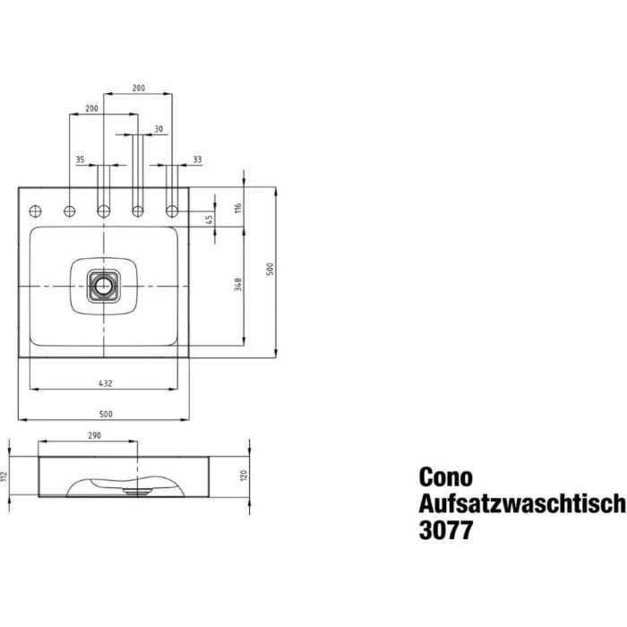 Chậu lavabo KALDEWEI CONO 3077/3905 - Ảnh 4