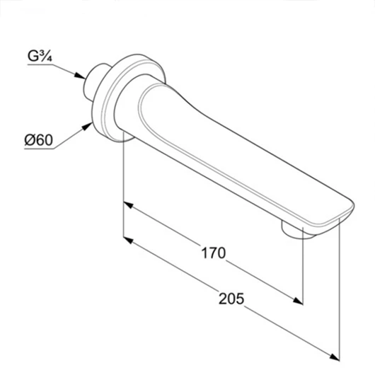 dau-xa-nuoc-cap-cho-bon-tam-kludi-balance-5250305-ban-ve-ky-thuat