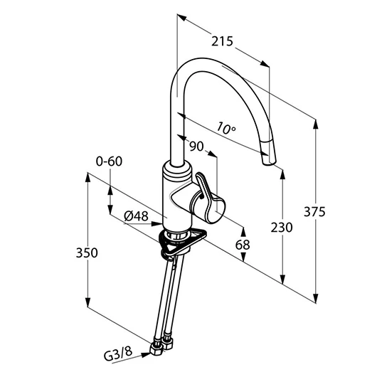 Vòi bếp KLUDI BINGO STAR 428030578 - Ảnh 3