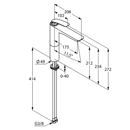 Vòi rửa lavabo KLUDI BALANCE 522960575 - Ảnh 3