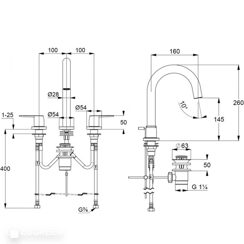 Vòi rửa lavabo KLUDI PURE & STYLE 403930575 - Ảnh 3